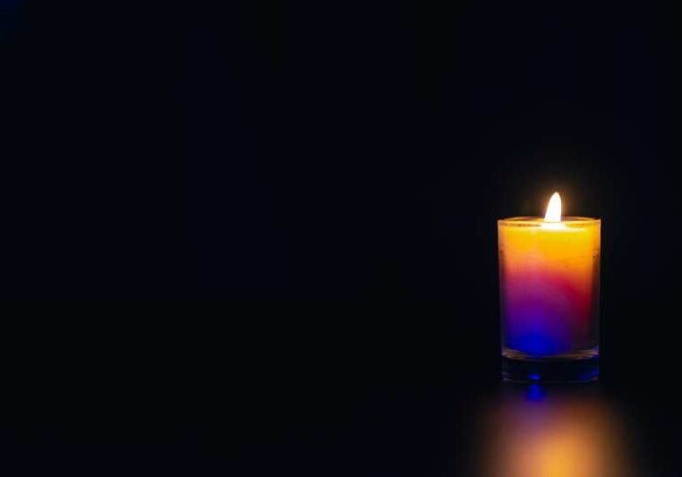 candle black background